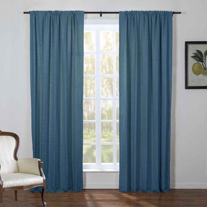 Kelly Linen Blend Curtains & Drapes Soft Top