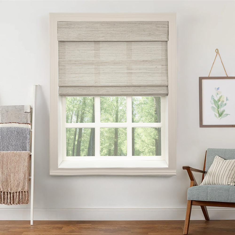 Ivy Woven Bamboo Blinds & Shades | Olive Green