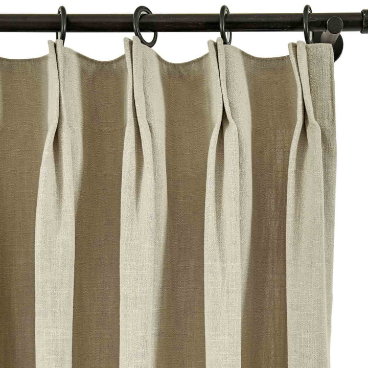 Bella Cotton Blend Curtains & Drapes Pleated