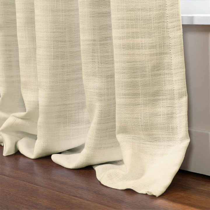 Kelly Flax Linen Curtains & Drapes Pleated