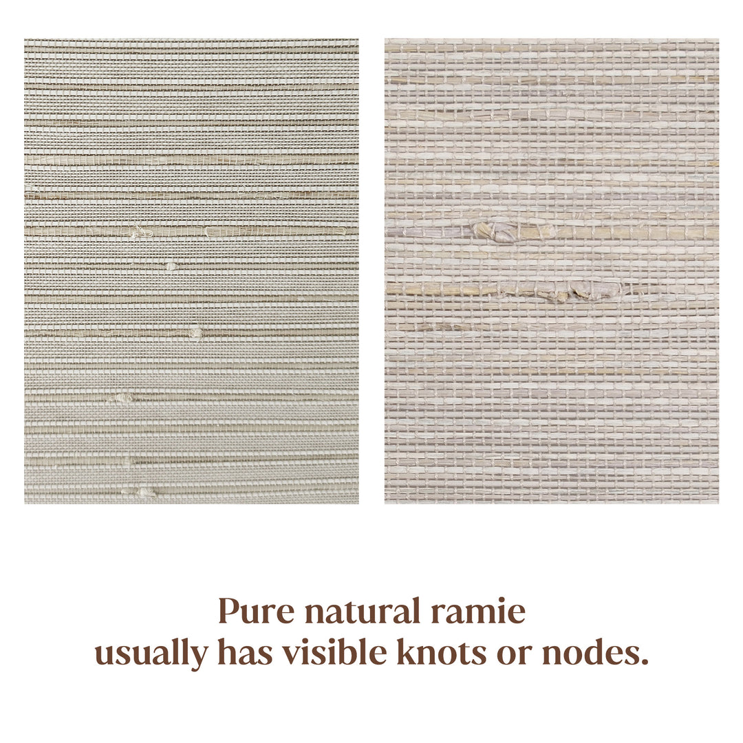 Ramie Woven Bamboo Blinds & Shades Top Down Bottom Up | Beige White
