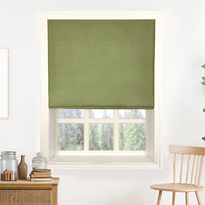 Rina Premium Silk Roman Shades & Blinds