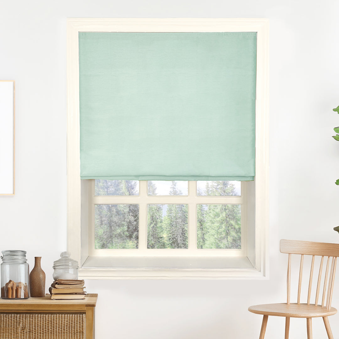 Rina Premium Silk Roman Shades & Blinds