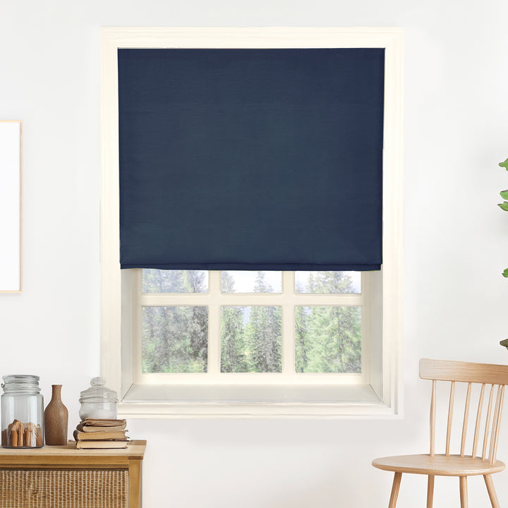 Rina Premium Silk Roman Shades & Blinds
