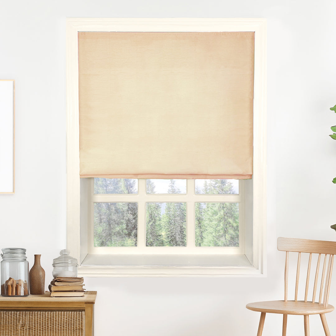 Rina Premium Silk Roman Shades & Blinds