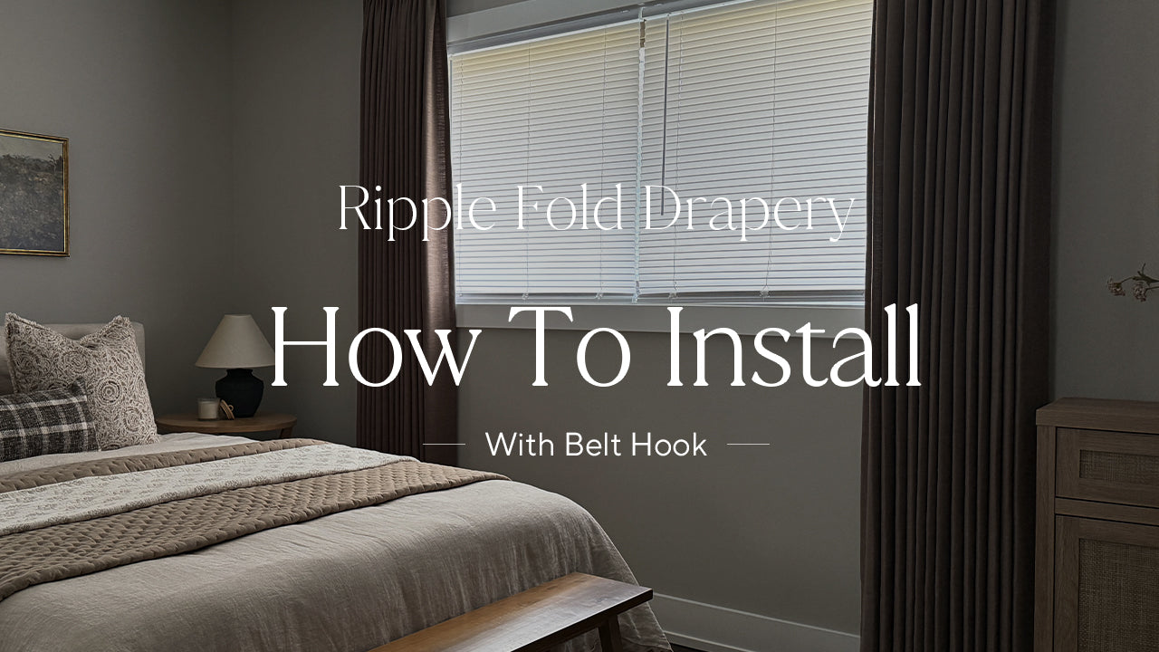 How to Install Ripple Fold Drapery with Belt Hook