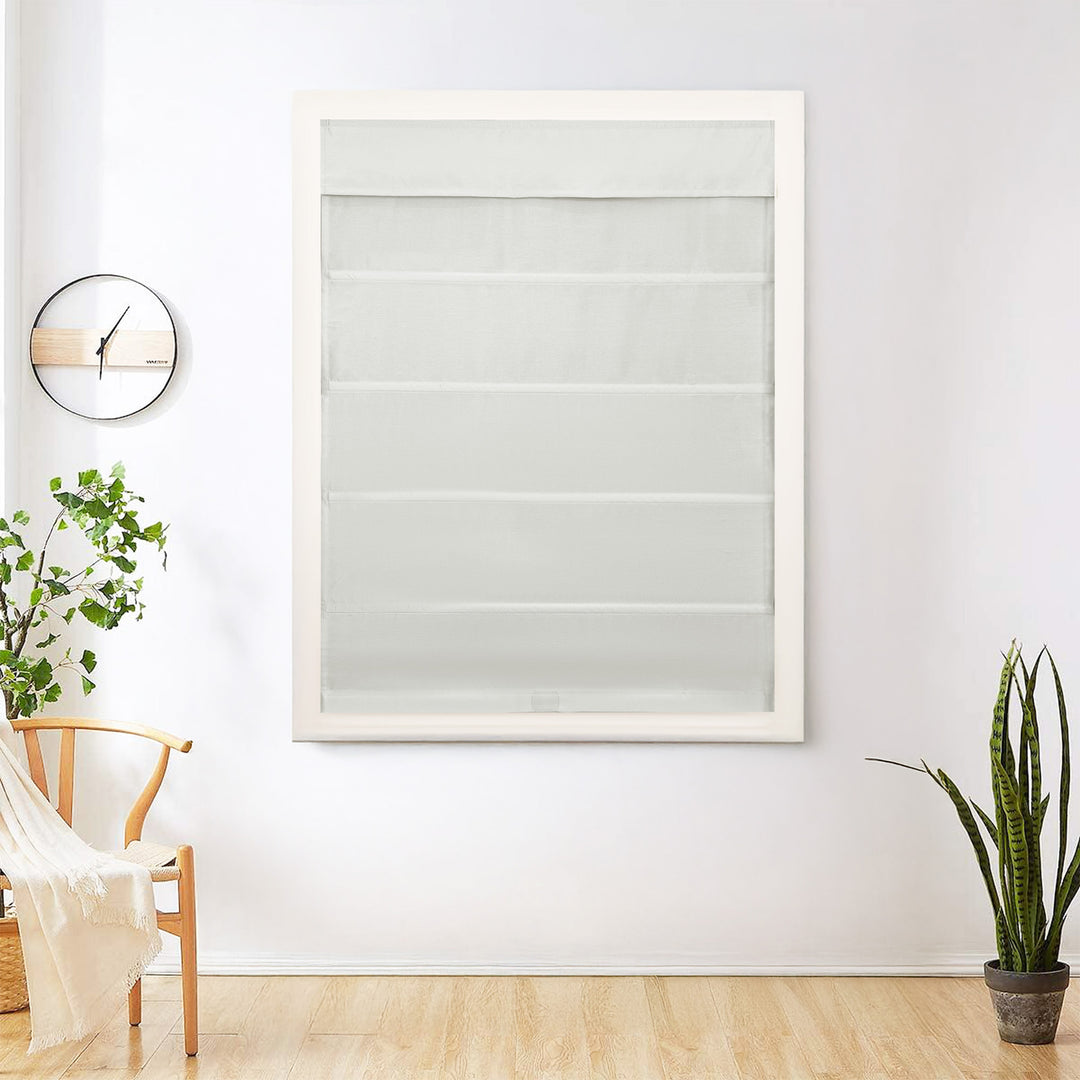 Lora Premium Silk Roman Shades & Blinds