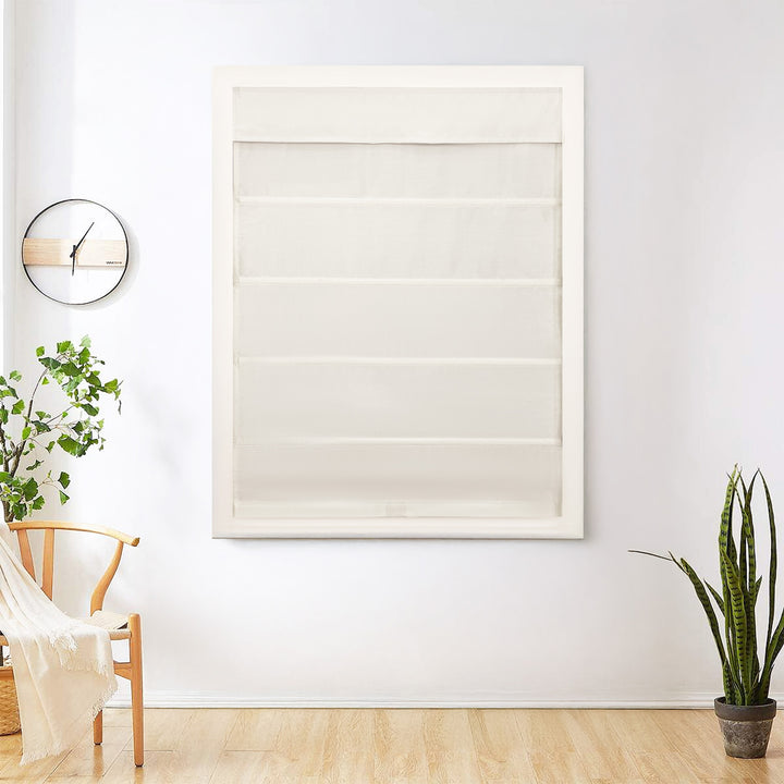 Lora Premium Silk Roman Shades & Blinds