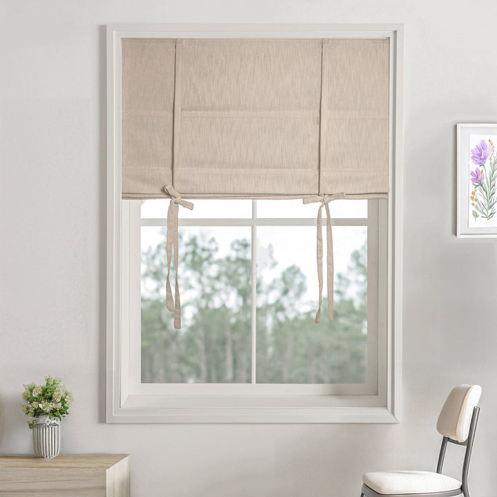 Cove Cotton Roman Shades & Blinds | Tie