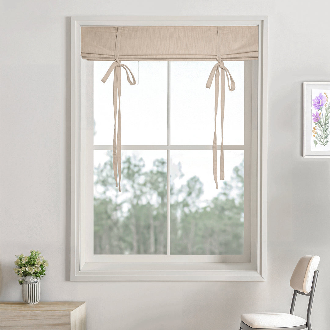 Cove Cotton Roman Shades & Blinds | Tie