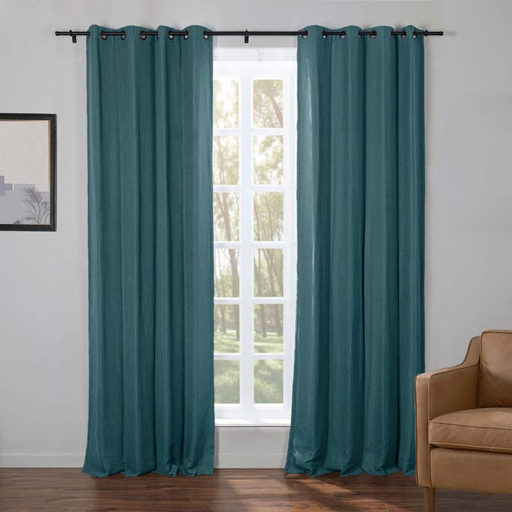 Kelly Faux Linen Curtains & Drapes Grommet