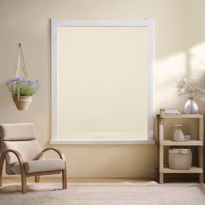 Jenna Linen Roman Shades & Blinds | Relaxed