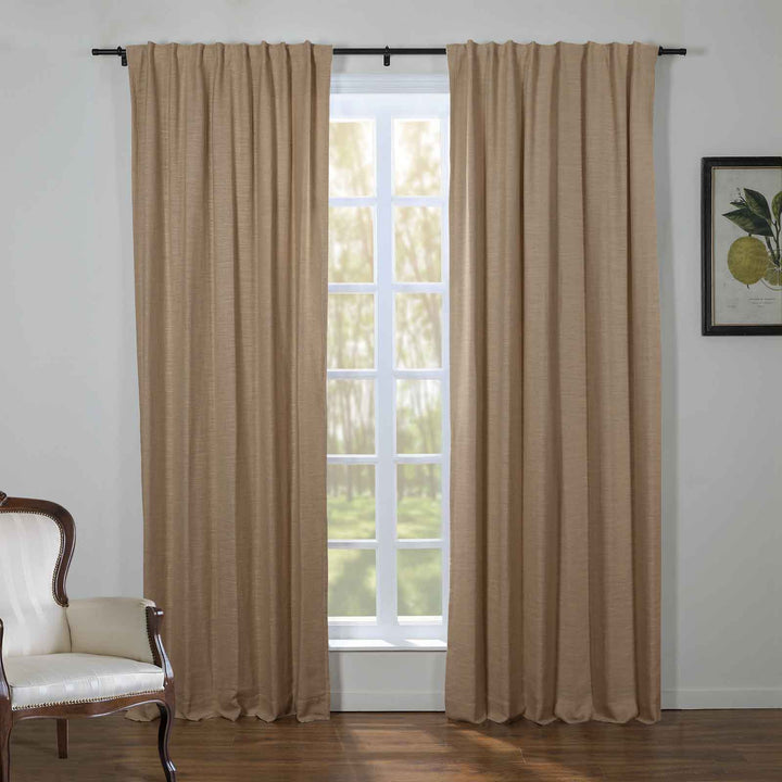 Kelly Linen Blend Curtains & Drapes Soft Top