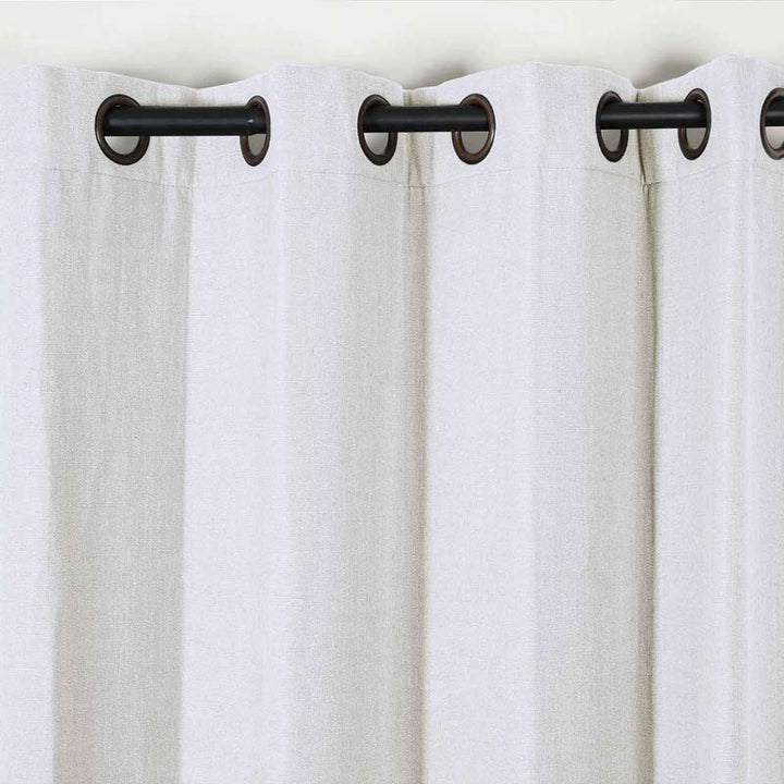 Kelly Faux Linen Curtains & Drapes Grommet