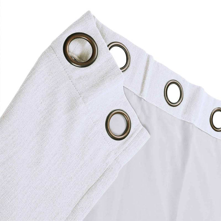 Kelly Faux Linen Curtains & Drapes Grommet