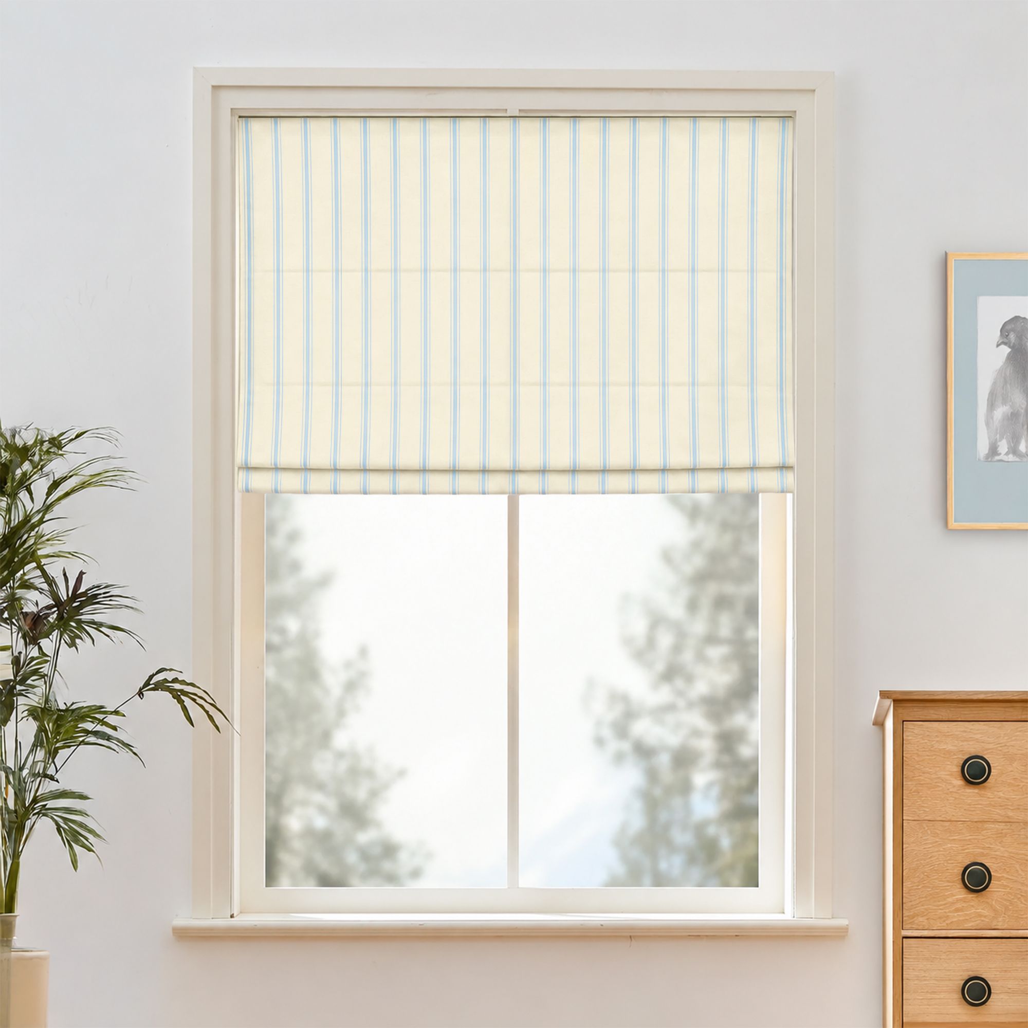 Loxley Yarn-Dyed Roman Shades & Blinds | Neutral Curtains