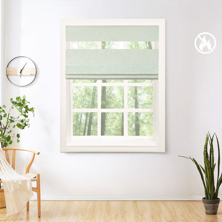 Annie Blackout Flame Retardant Roman Shades & Blinds | Top Down Bottom Up