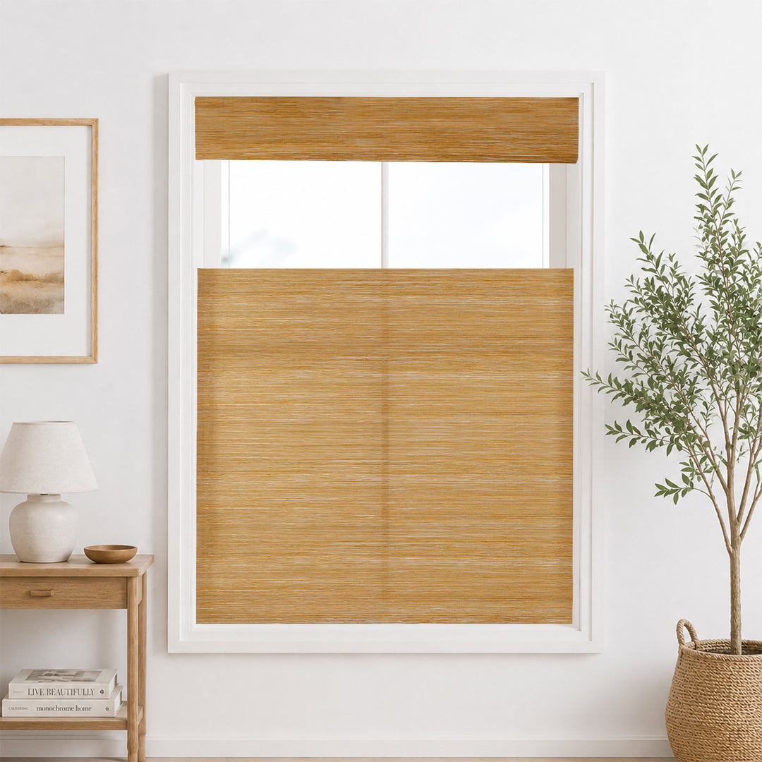 Oak Bamboo Blinds & Shades Top Down Bottom Up | Ivory 2.0