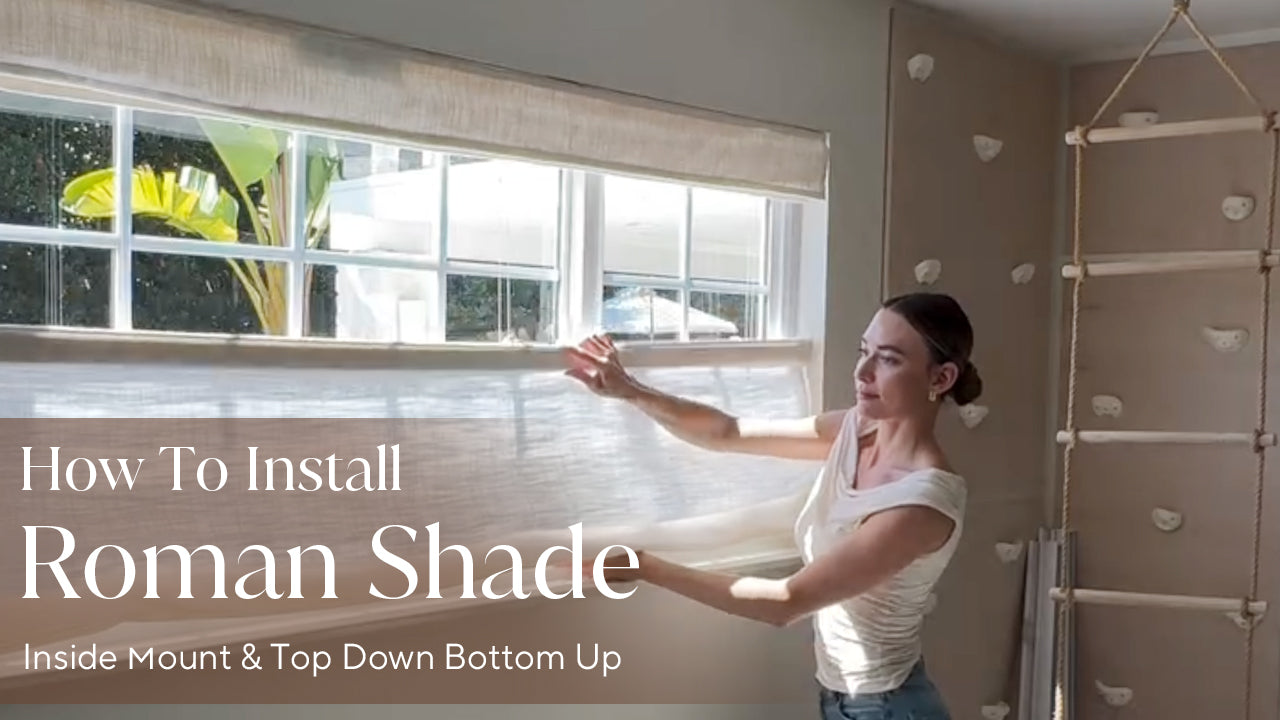 How to Install Top Down Bottom Up shade (Inside Mount)