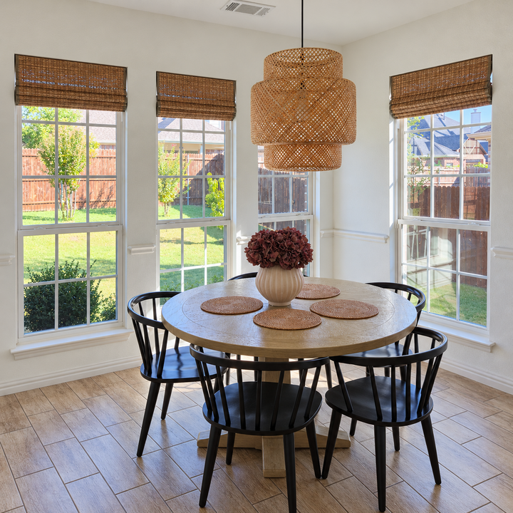 Ramie Woven Bamboo Blinds & Shades | Cinnamon