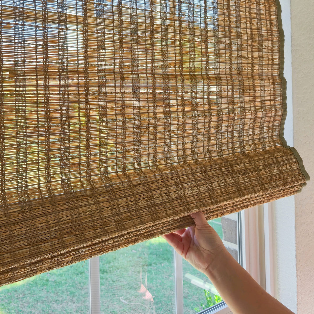 Ramie Woven Bamboo Blinds & Shades | Cinnamon