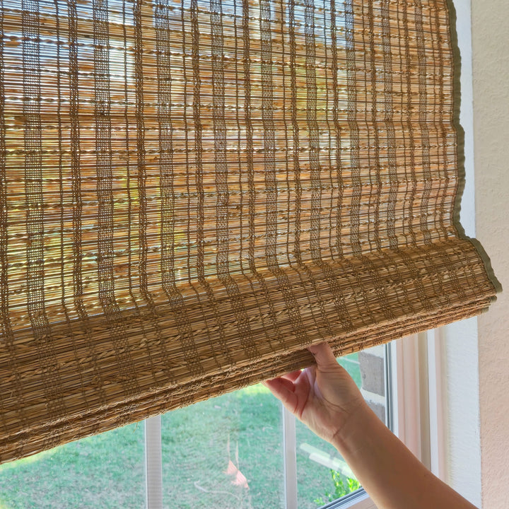 Ramie Woven Bamboo Blinds & Shades | Cinnamon