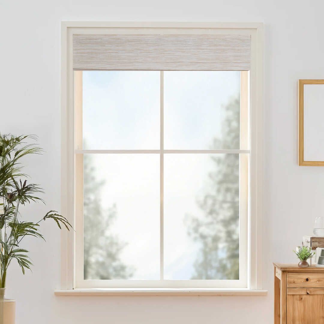 Willow Bamboo Blinds & Shades Top Down Bottom Up |Marble White