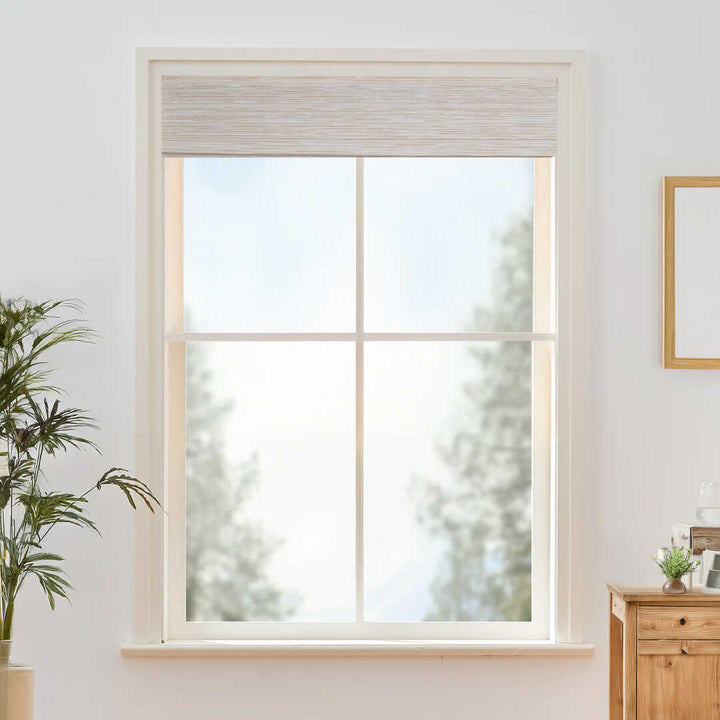 Willow Bamboo Blinds & Shades Top Down Bottom Up |Marble White