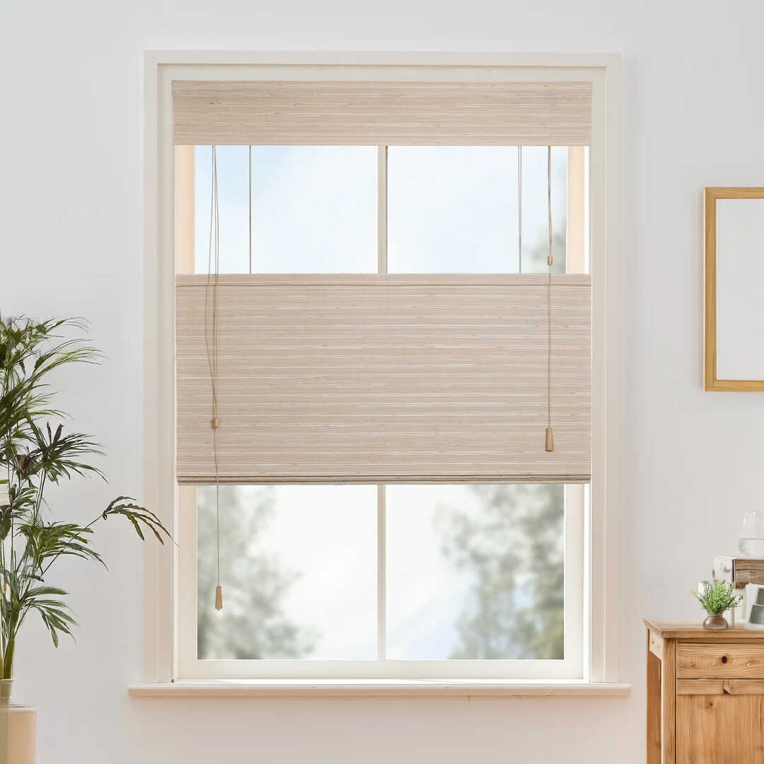 Willow Bamboo Blinds & Shades Top Down Bottom Up |Oat