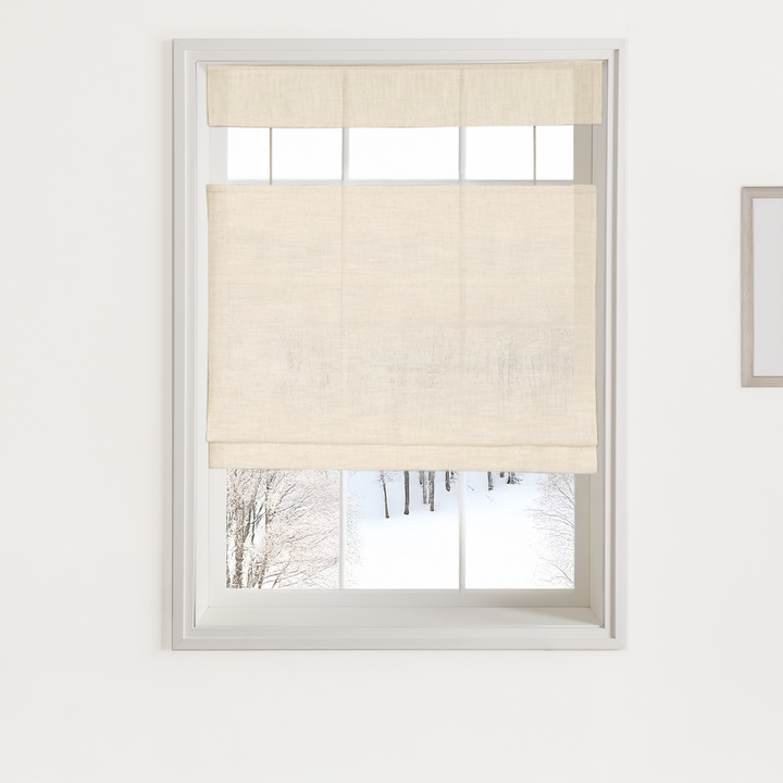 Lily Linen Roman Shades & Blinds |  Top Down Bottom Up