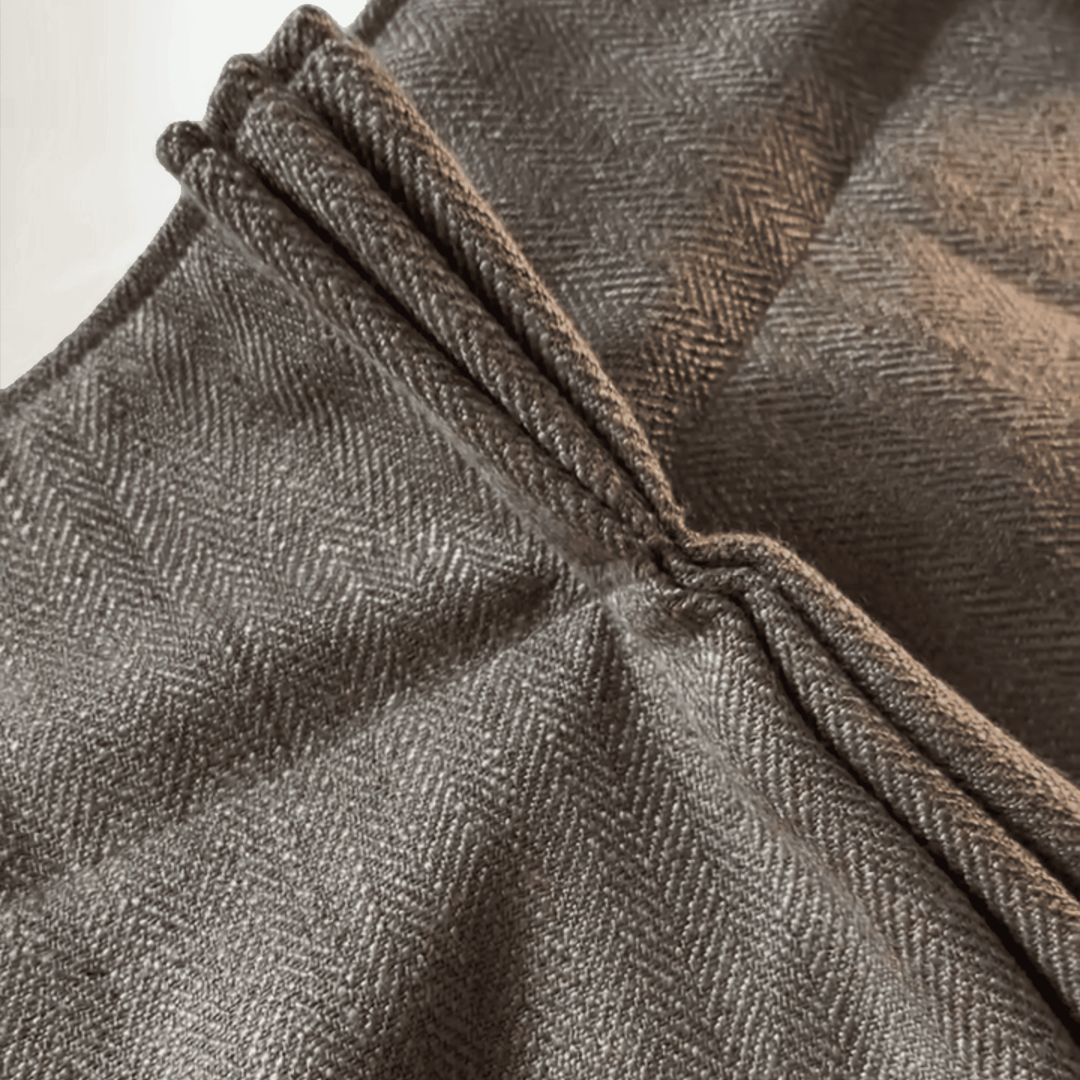 Liz Linen Herringbone Blackout Curtains & Drapes