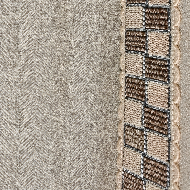 Liz Linen Herringbone Curtains & Drapes Pleated