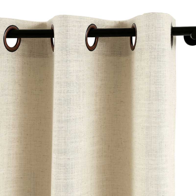 Lily Linen Curtains & Drapes Grommet