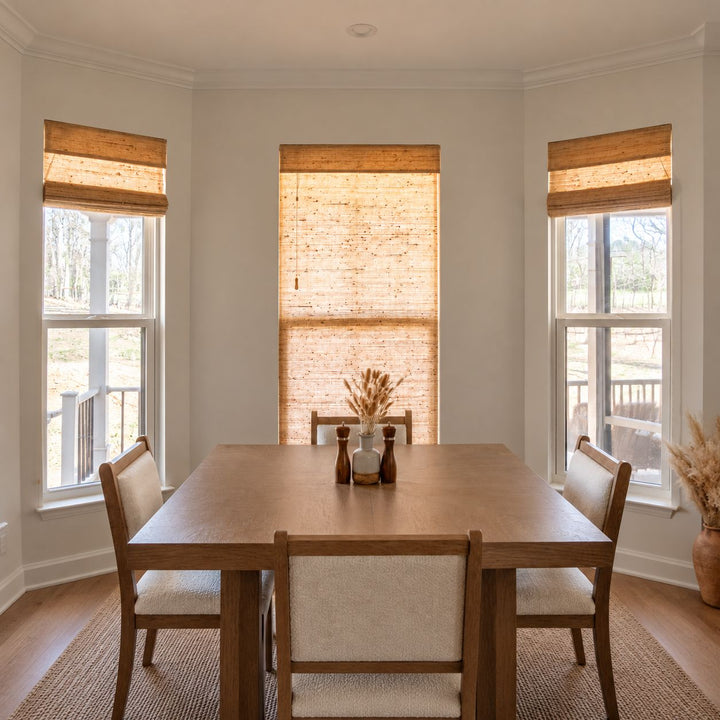 Ramie Woven Bamboo Blinds & Shades | Beige