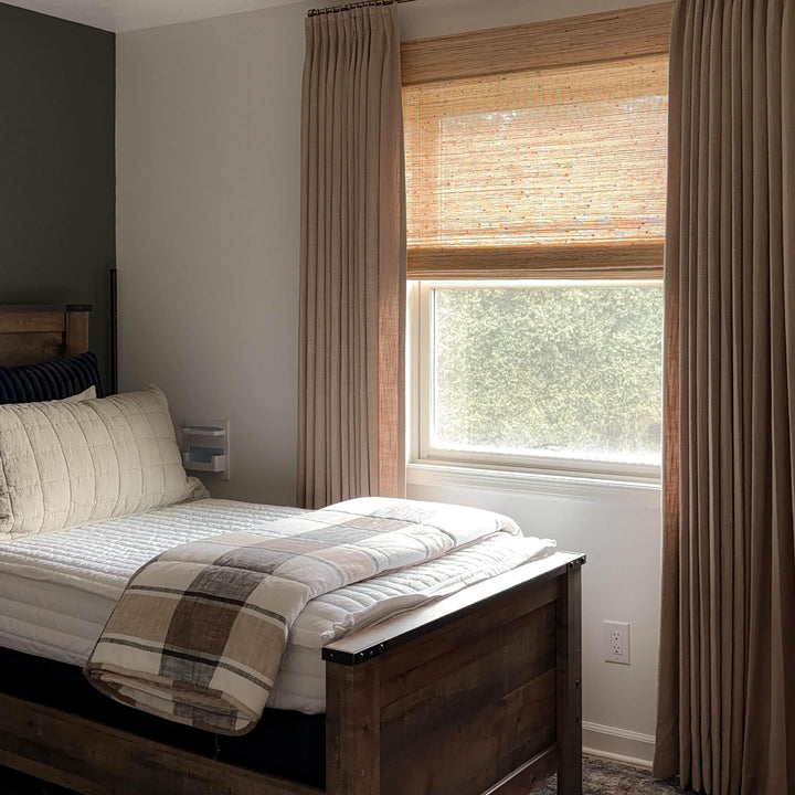Ramie Woven Bamboo Blinds & Shades | Beige