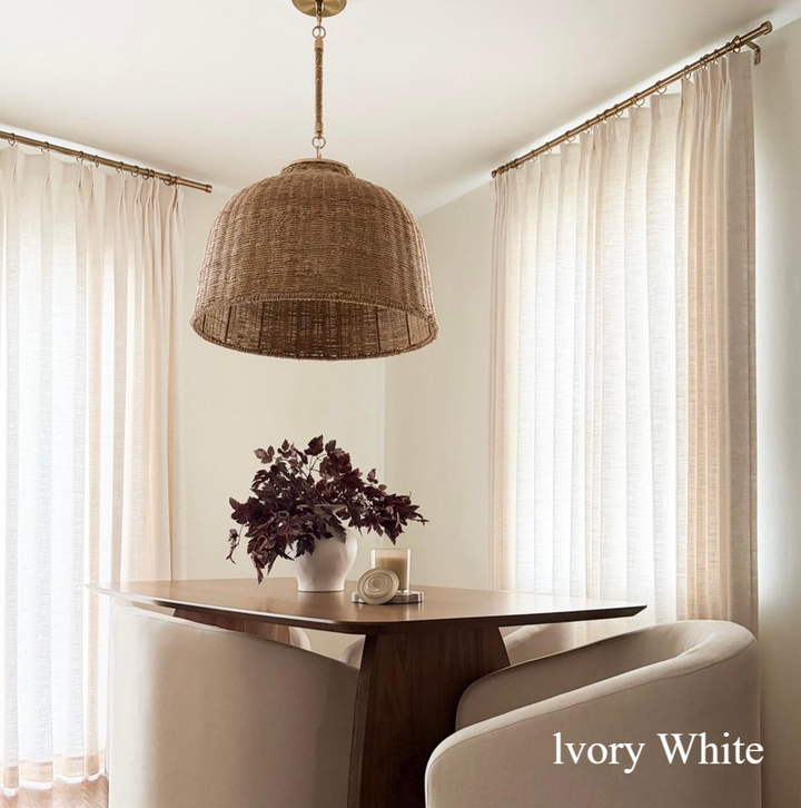 Lily Linen Curtains & Drapes Pleated