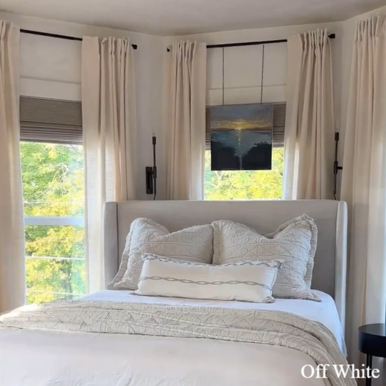 Kelly Linen Blend Curtains & Drapes Soft Top