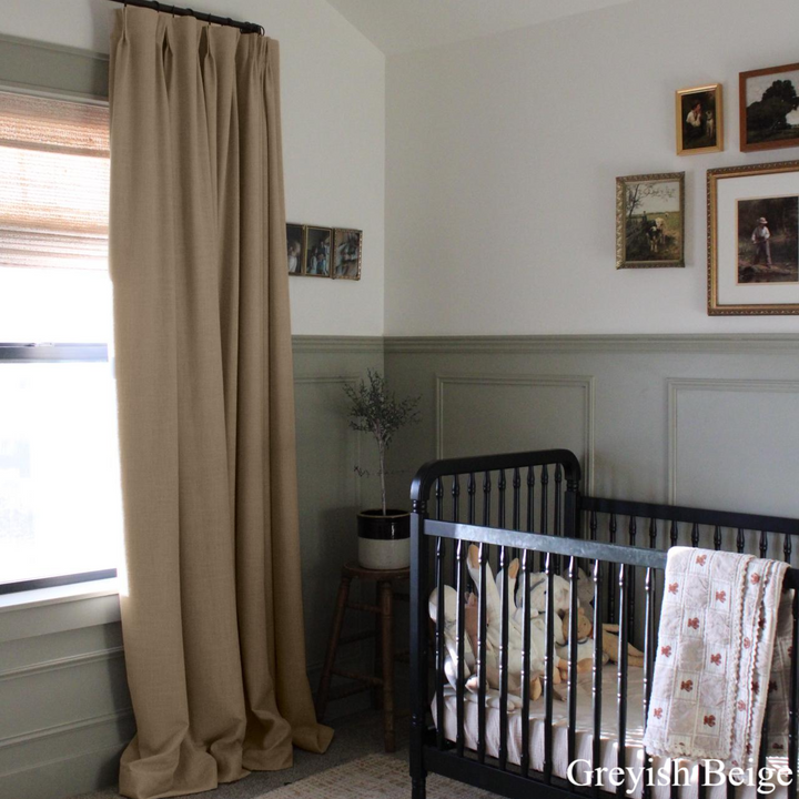 Kelly Linen Curtains & Drapes with Blackout Liner