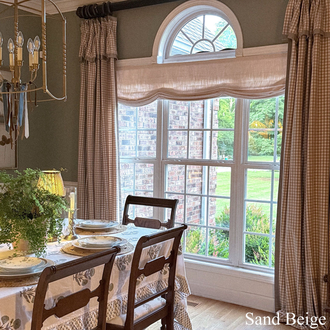 Lily Linen Curtains & Drapes Pleated