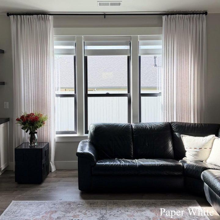 Bella Cotton Blend Curtains & Drapes Pleated