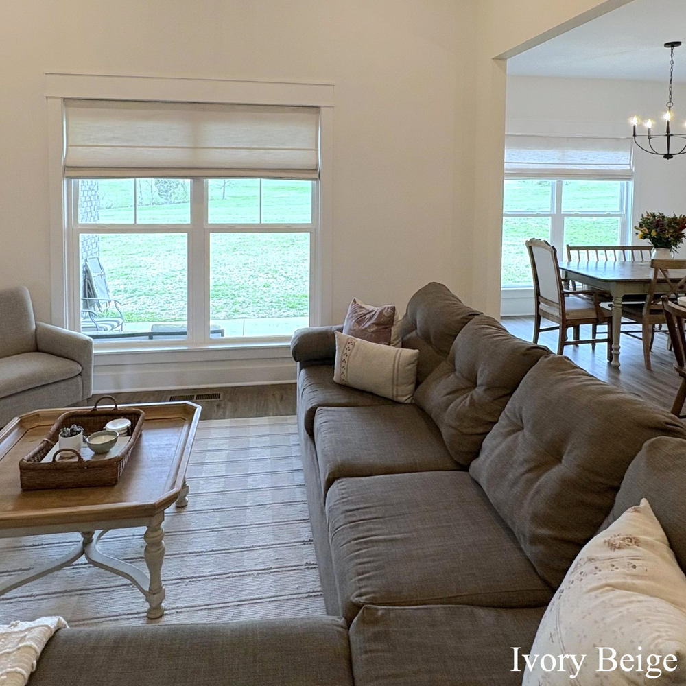 Jenna Linen Roman Shades & Blinds