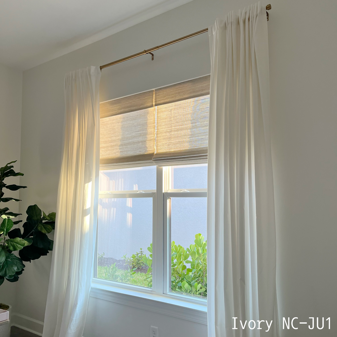 Ramie Woven Bamboo Blinds & Shades | Ivory