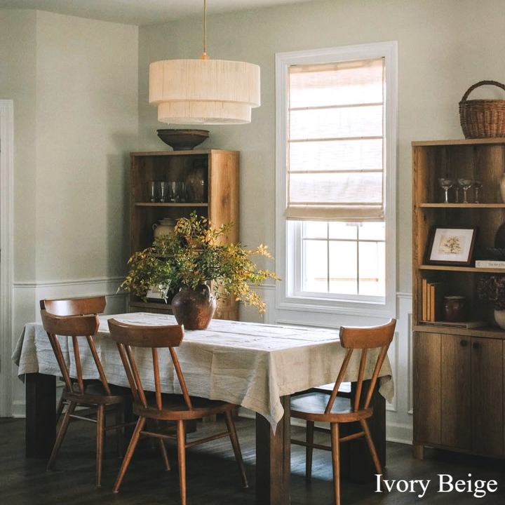 Jenna Linen Roman Shades & Blinds