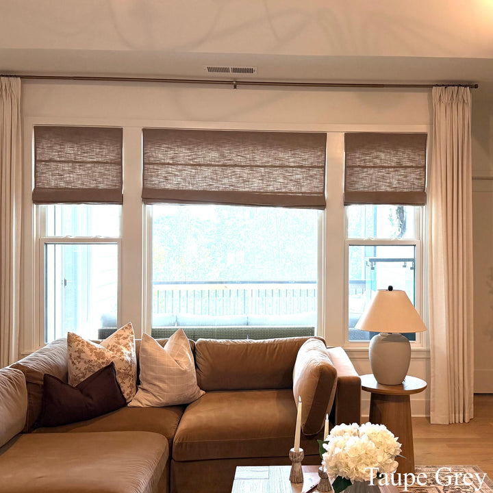 Lily Linen Roman Shades & Blinds