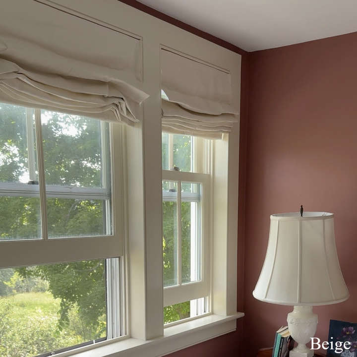Belgian Flax Linen Blackout Roman Shades & Blinds