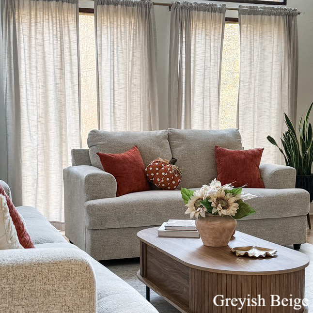 Jenna Linen Curtains & Drapes Soft Top