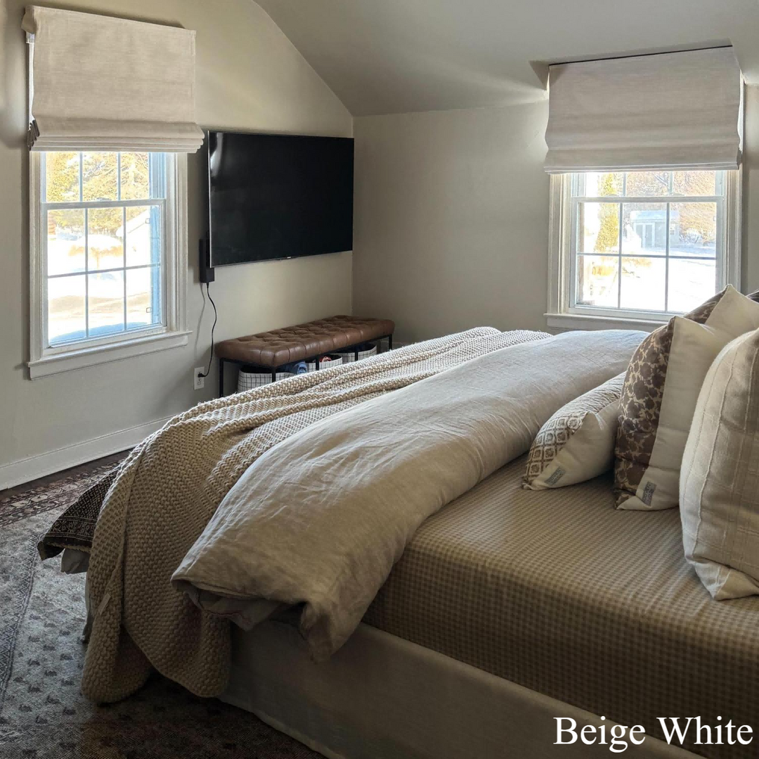 Lily Linen Roman Shades & Blinds