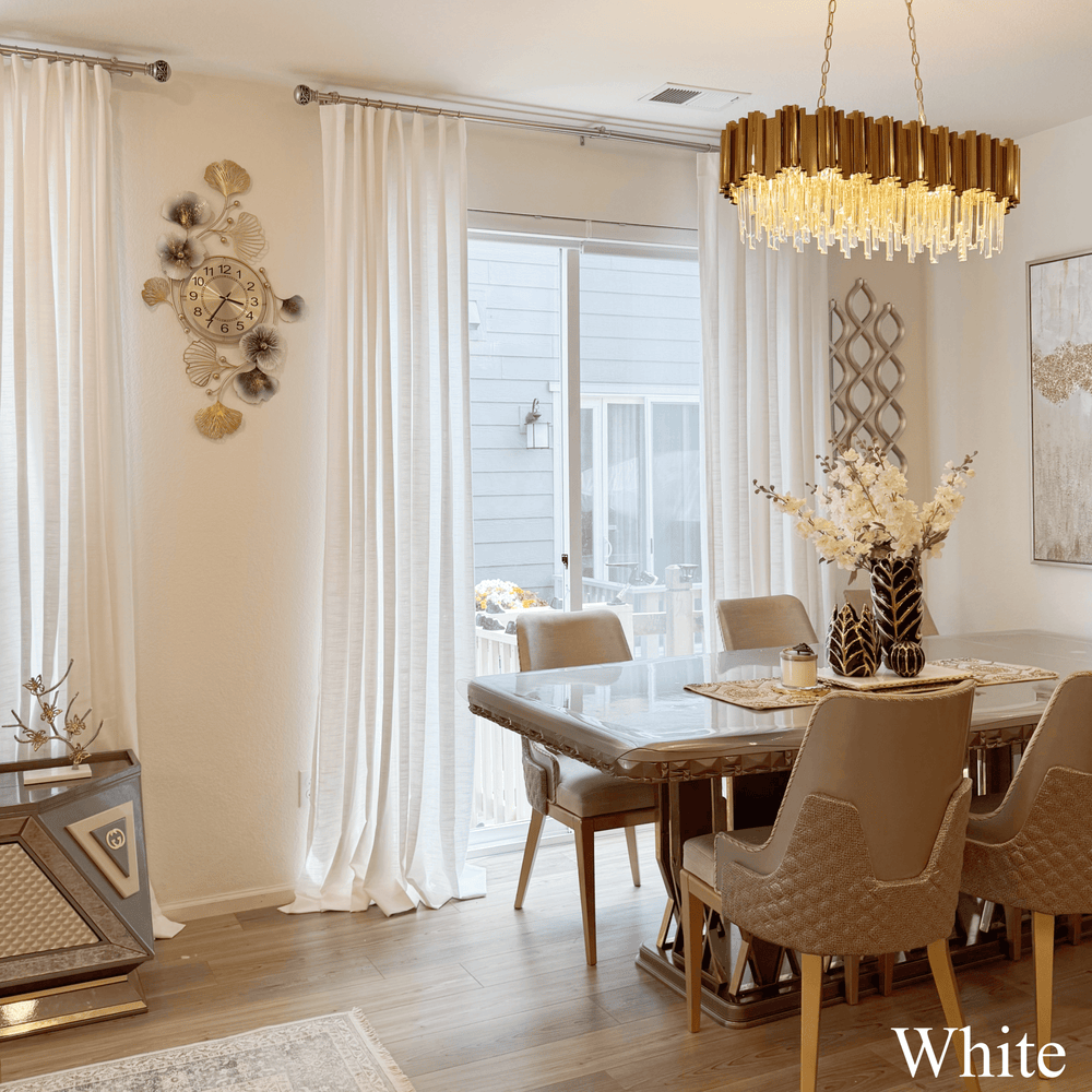 Jenna Linen Ready-made Curtains & Drapes Pinch Pleat without Liner