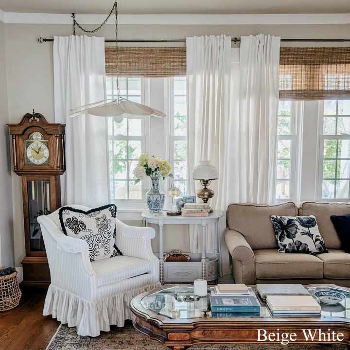 Bella Cotton Blend Curtains & Drapes Soft Top