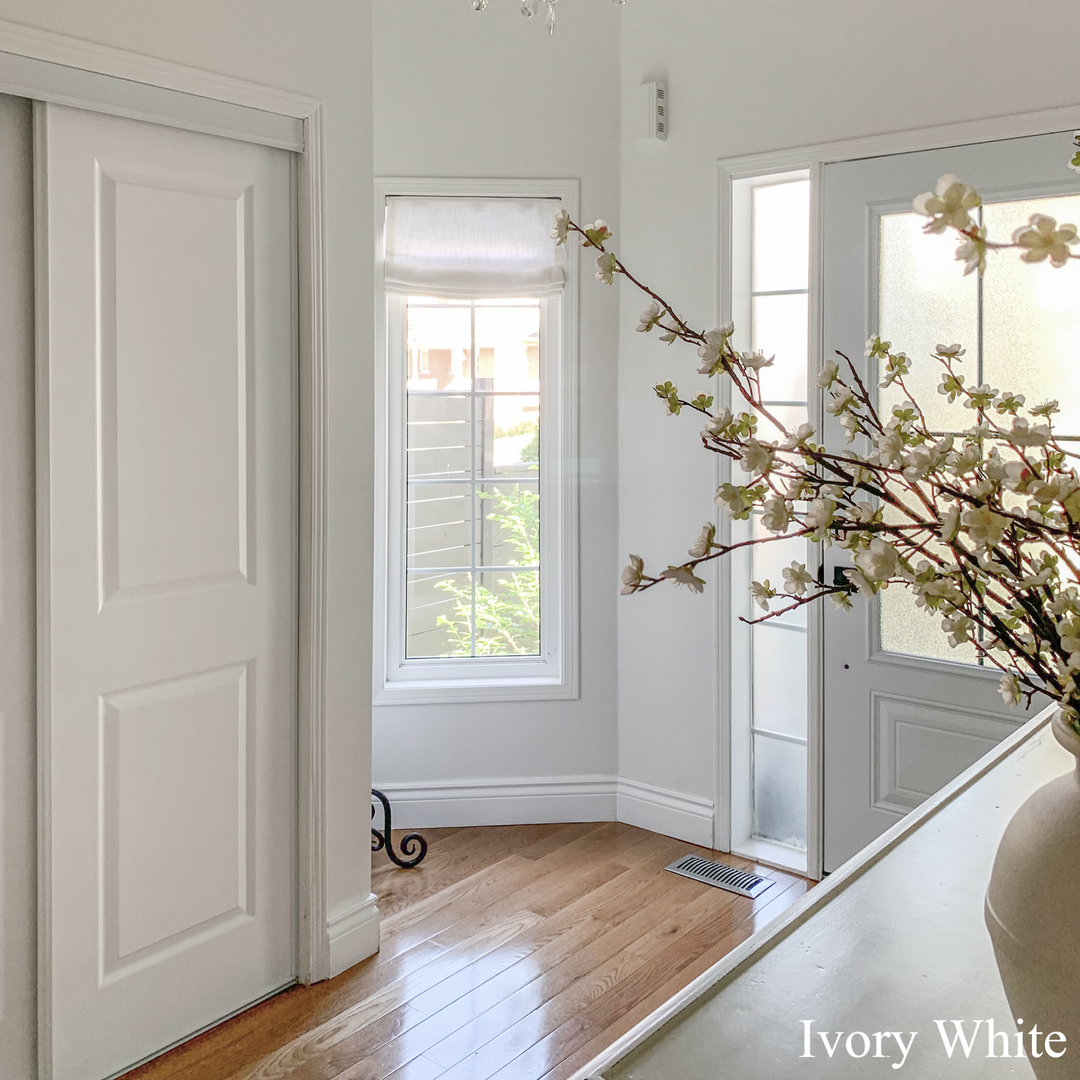 Lily Linen Roman Shades & Blinds for French Door